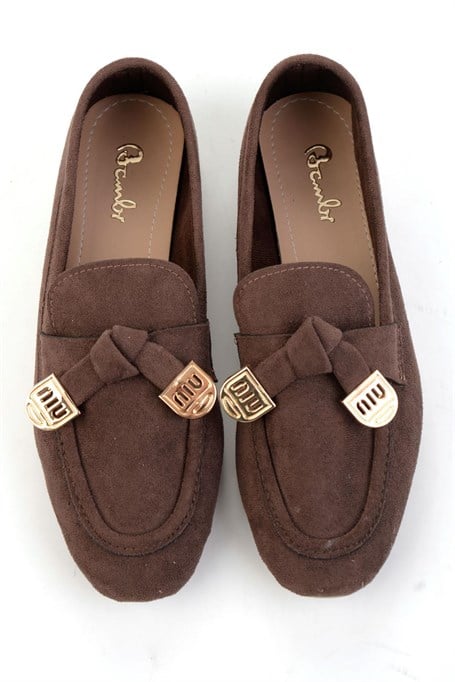 Kahve  Kadın Loafer Ayakkabı K01688011572