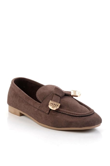 Kahve  Kadın Loafer Ayakkabı K01688011572