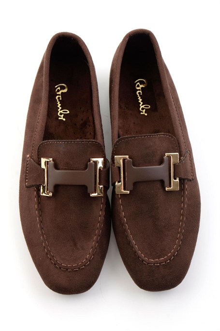 Kahve  Kadın Loafer Ayakkabı K01688012272
