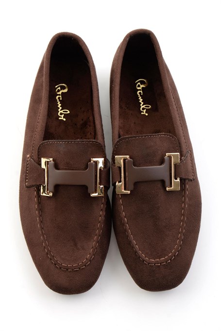 Kahve  Kadın Loafer Ayakkabı K01688012272