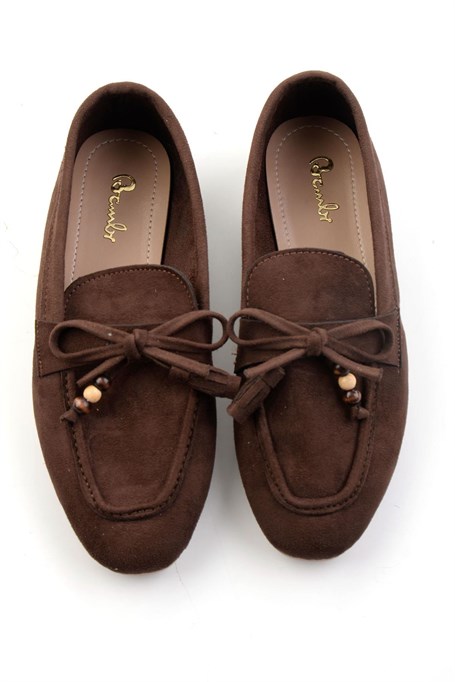 Kahve  Kadın Loafer Ayakkabı K01688012672