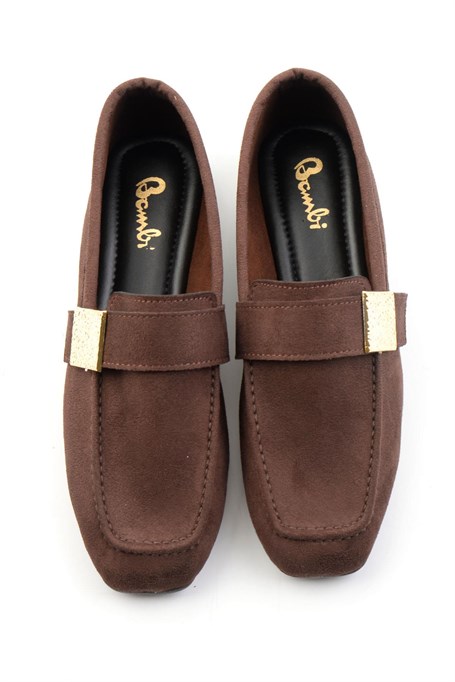 Kahve  Kadın Loafer Ayakkabı K01879251472