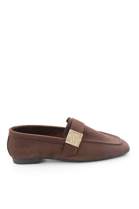 Kahve  Kadın Loafer Ayakkabı K01879251472