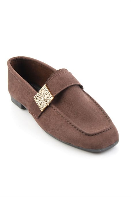 Kahve  Kadın Loafer Ayakkabı K01879251472