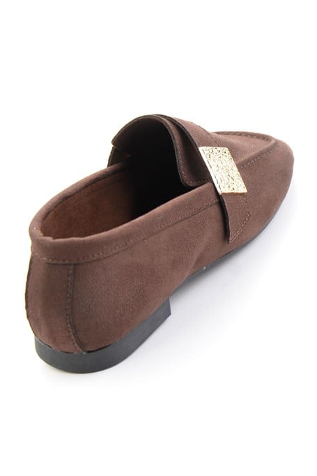 Kahve  Kadın Loafer Ayakkabı K01879251472