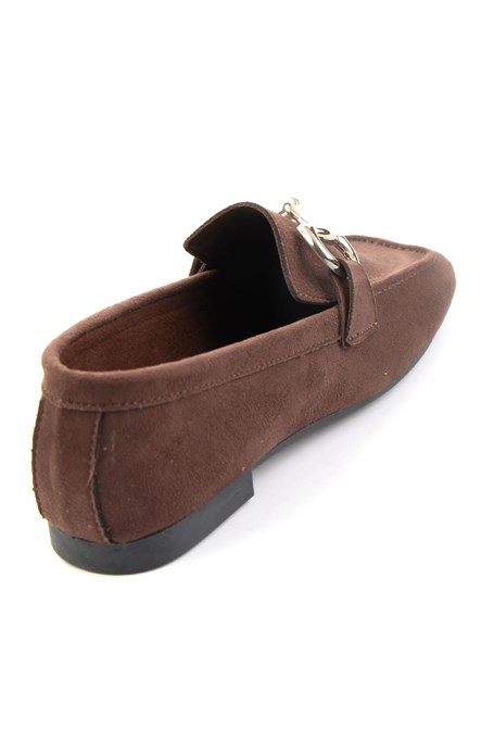 Kahve  Kadın Loafer Ayakkabı K01879251572