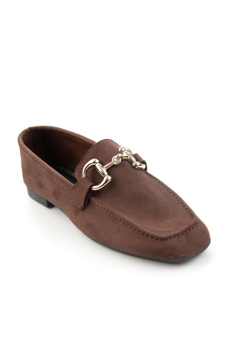 Kahve  Kadın Loafer Ayakkabı K01879251572