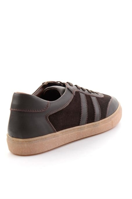 Kahve Kahve Hakiki Deri Kadın Sneaker K01649200303