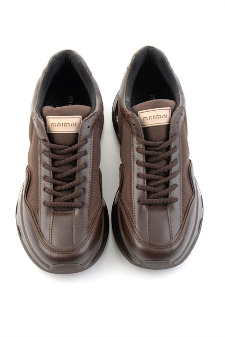 Kahve Kahve Streç  Kadın Sneaker K01228092409