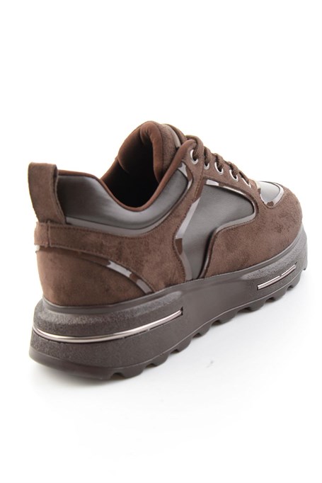 Kahve Kahve Süet  Kadın Sneaker K01313003072