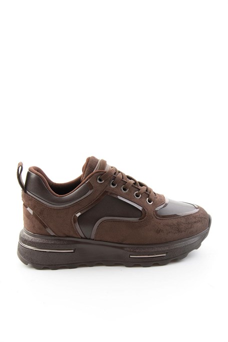 Kahve Kahve Süet  Kadın Sneaker K01313003072
