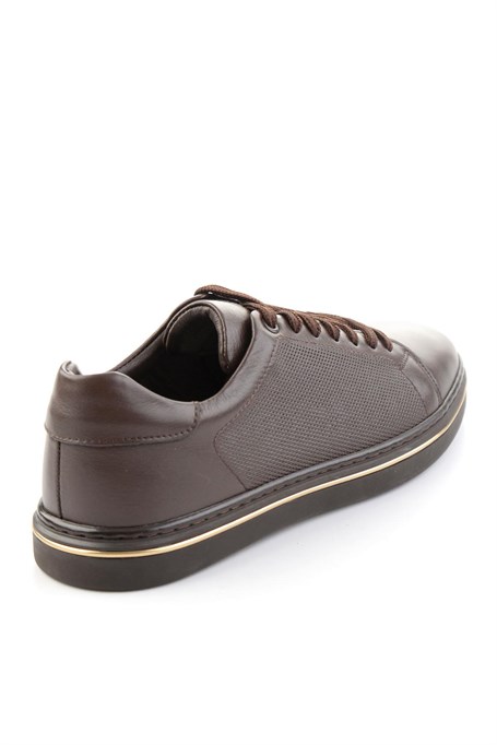 Kahve Napa Hakiki Deri Erkek Sneaker E01807203043