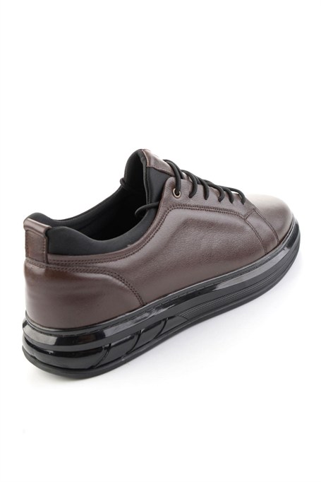 Kahve Napa Hakiki Deri Erkek Sneaker E01803050243