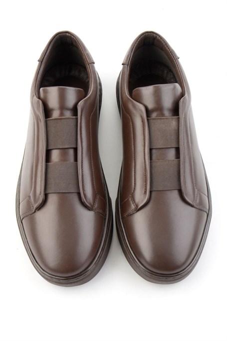 Kahve Napa Hakiki Deri Erkek Sneaker E01807060443