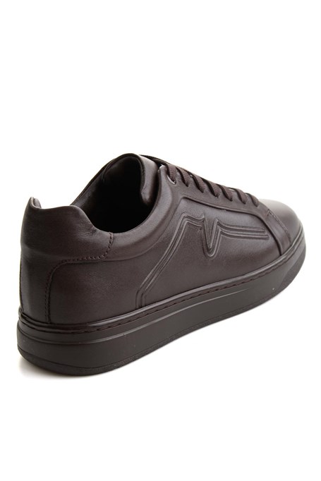 Kahve Napa Hakiki Deri Erkek Sneaker E01774070043
