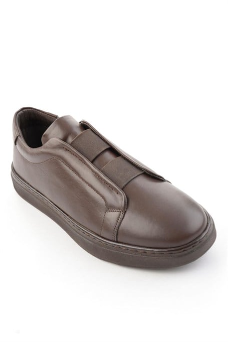 Kahve Napa Hakiki Deri Erkek Sneaker E01807060443