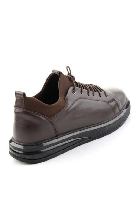 Kahve Napa Hakiki Deri Erkek Sneaker E01080582243