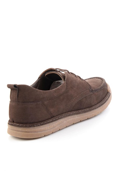 Kahve Nubuk Hakiki Deri Erkek Casual Ayakkabı E01076400101