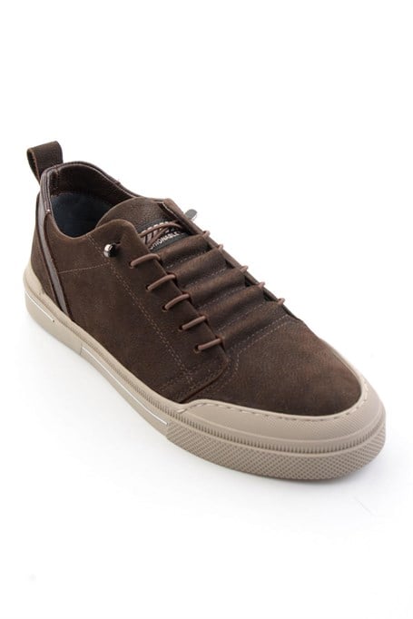 Kahve Nubuk Hakiki Deri Erkek Casual Ayakkabı E01438095001