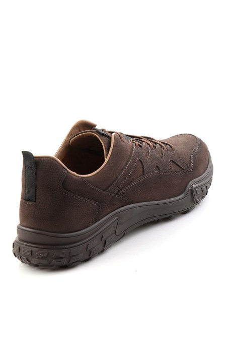 Kahve Nubuk Hakiki Deri Erkek Sneaker E01018272001
