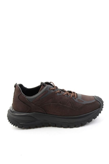Kahve Nubuk Hakiki Deri Erkek Sneaker E01018272101