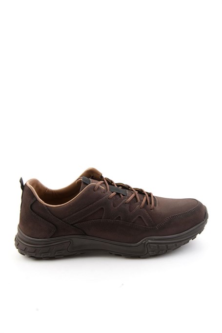 Kahve Nubuk Hakiki Deri Erkek Sneaker E01018272001