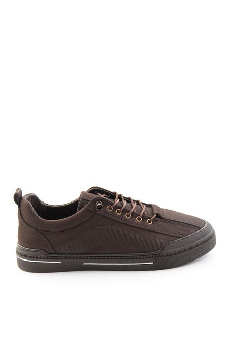 Kahve Nubuk Hakiki Deri Erkek Sneaker E01438096001