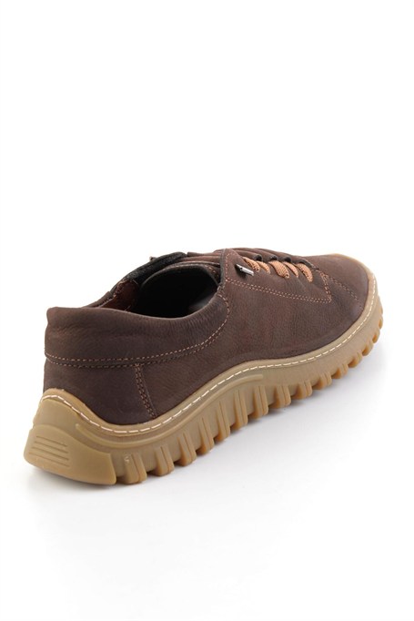 Kahve Nubuk Hakiki Deri Kadın Sneaker K01076100301