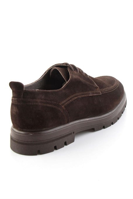 Kahve Süet Hakiki Deri Erkek Klasik Ayakkabı E01863660902