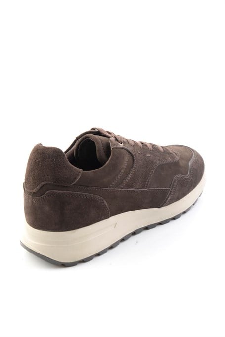 Kahve Süet Hakiki Deri Erkek Sneaker E01789045302