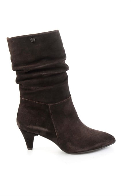 Kahve Süet Hakiki Deri Kadın Bot & Bootie K02750150102