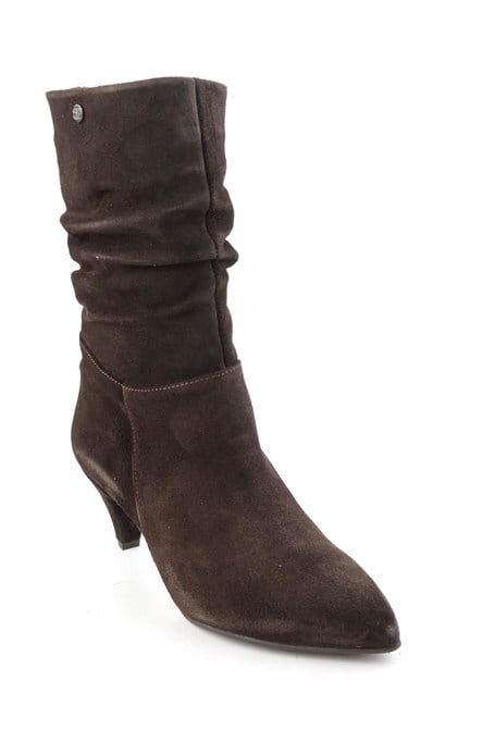 Kahve Süet Hakiki Deri Kadın Bot & Bootie K02750150102