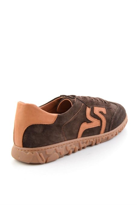 Kahve Süet Hakiki Deri Kadın Sneaker K01753005702