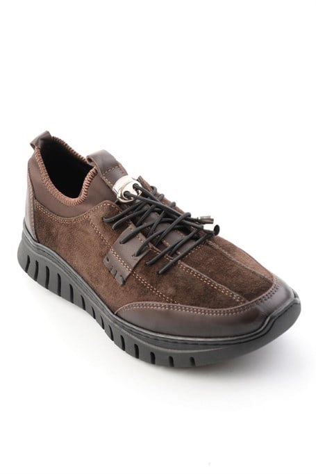 Kahve Süet Hakiki Deri Kadın Sneaker K01753000302