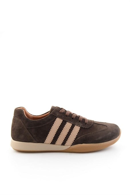 Kahve Süet Hakiki Deri Kadın Sneaker K01756705602