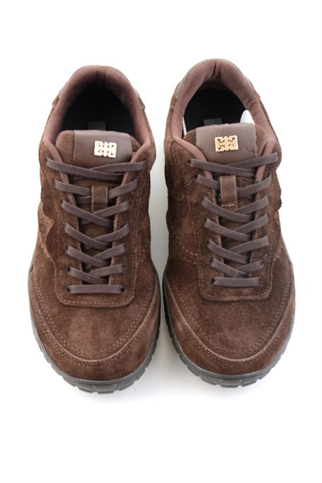 Kahve Süet Hakiki Deri Kadın Sneaker K01753516102