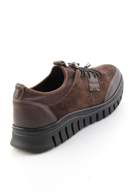 Kahve Süet Hakiki Deri Kadın Sneaker K01753000302