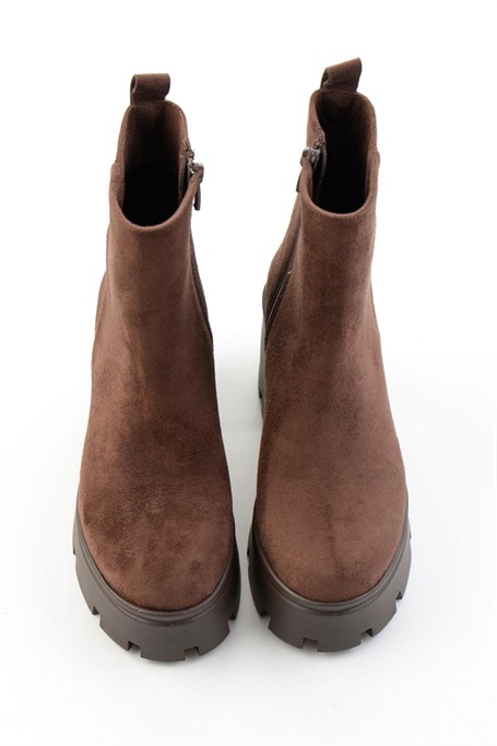 Kahve Süet  Kadın Bot & Bootie K02391085172