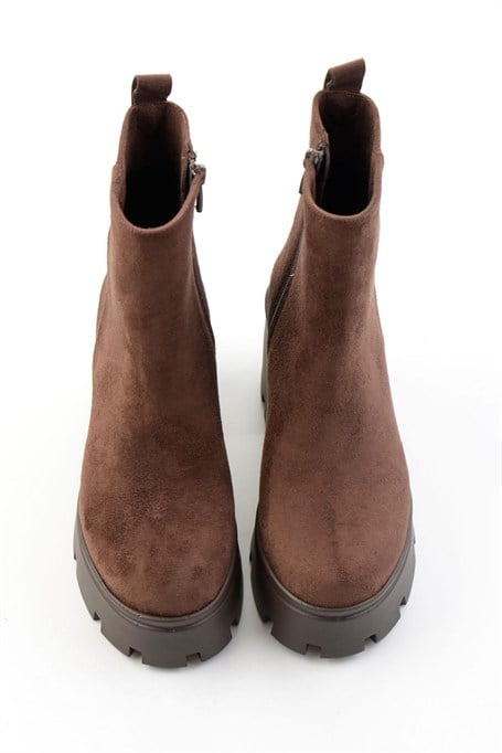 Kahve Süet  Kadın Bot & Bootie K02391085172