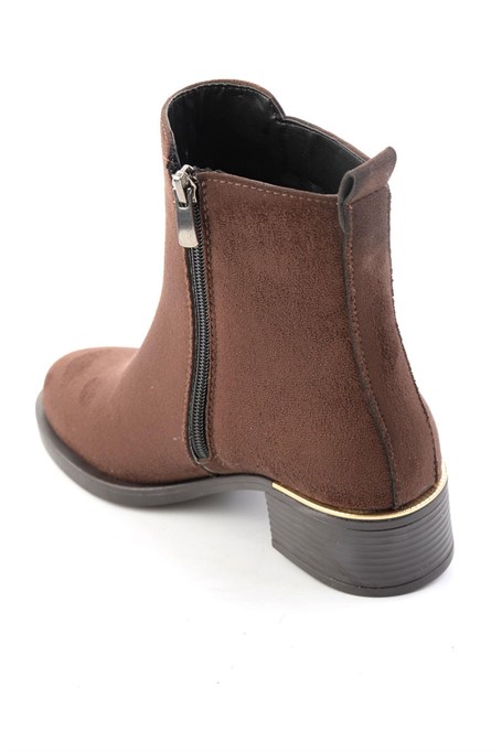 Kahve Süet  Kadın Bot & Bootie K02823350072