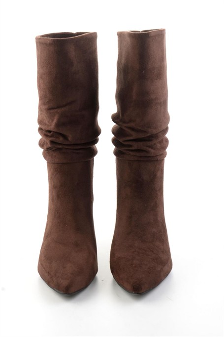Kahve Süet  Kadın Bot & Bootie K03953465172