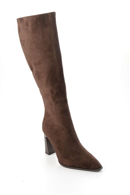 Kahve Süet  Kadın Çizme K03565090472