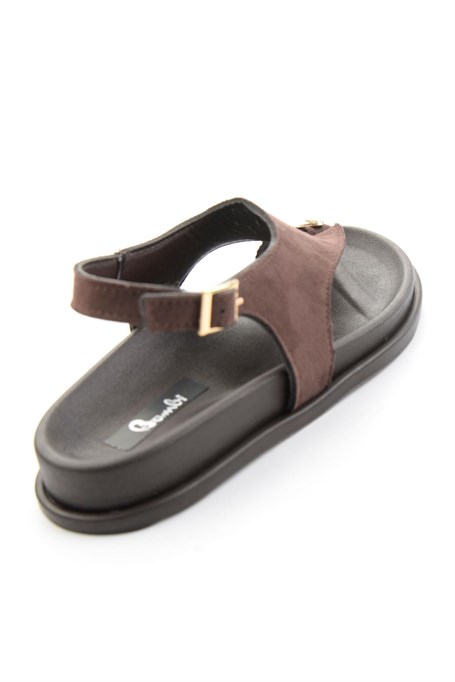 Kahve Süet  Kadın Sandalet K05140002572