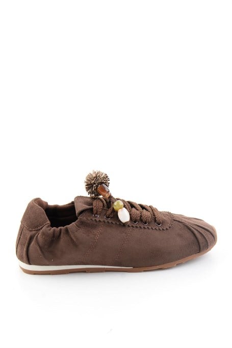 Kahve Süet  Kadın Sneaker K01235044572