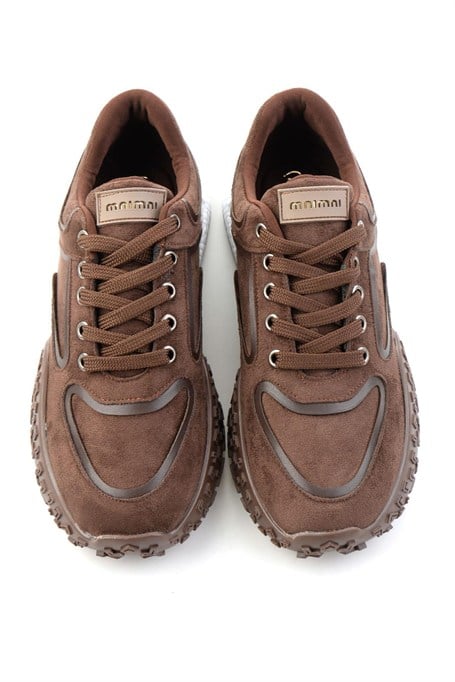 Kahve Süet  Kadın Sneaker K01313003272