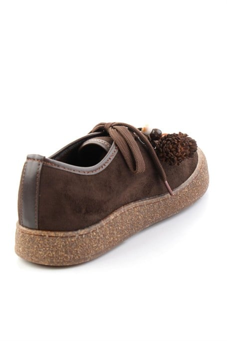 Kahve Süet  Kadın Sneaker K01646000472