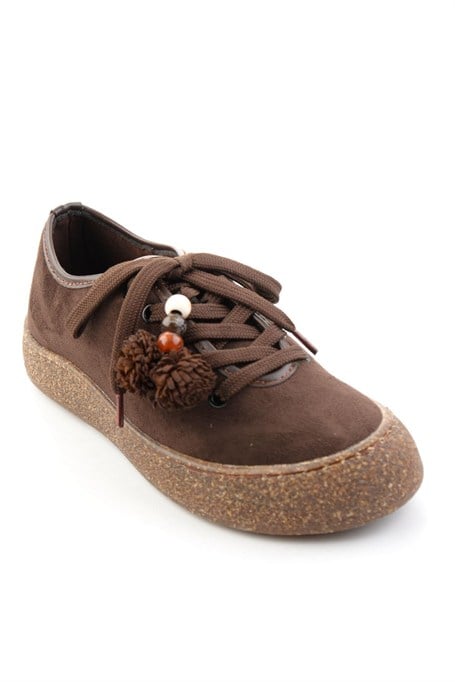 Kahve Süet  Kadın Sneaker K01646000472