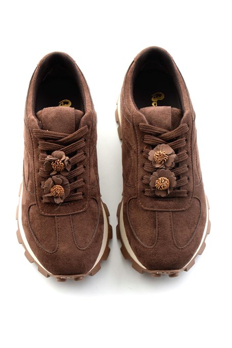 Kahve Süet  Kadın Sneaker K01791073772