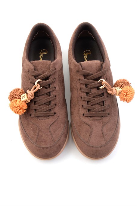 Kahve Süet  Kadın Sneaker K01791074172