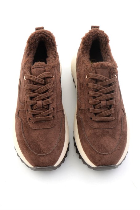 Kahve Süet  Kadın Sneaker K01791074472